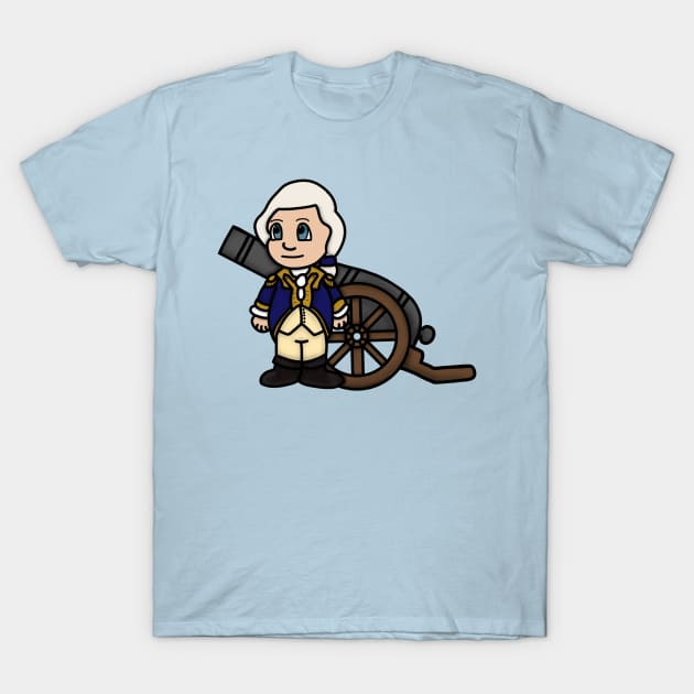 Chibi Henry Knox (Large Print) T-Shirt by Aeriskate